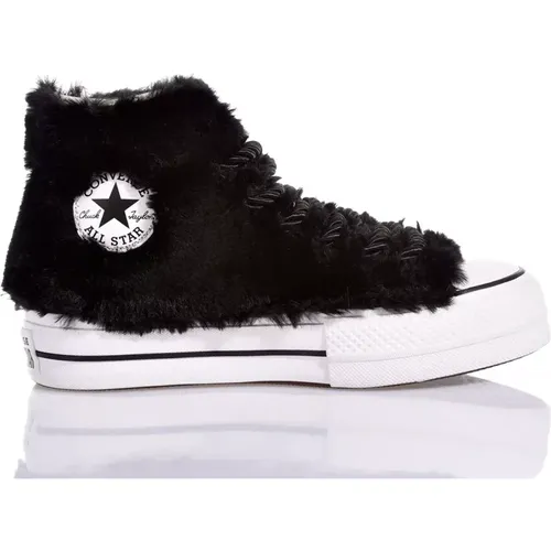 Schwarze Plateau-Sneakers für Frauen - Converse - Modalova