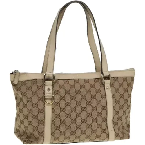 Pre-owned Tote Bags, female, , Size: ONE SIZE Pre-owned Canvas totes - Gucci Vintage - Modalova