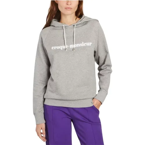 Grey Croque-Monsieur Hoodie , female, Sizes: M - La Petite Française - Modalova