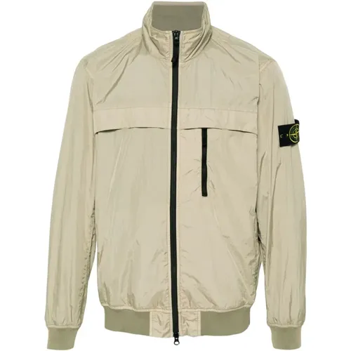 Soft-Shell Jacket with Zipper Closure , male, Sizes: M, L, XL, S - Stone Island - Modalova