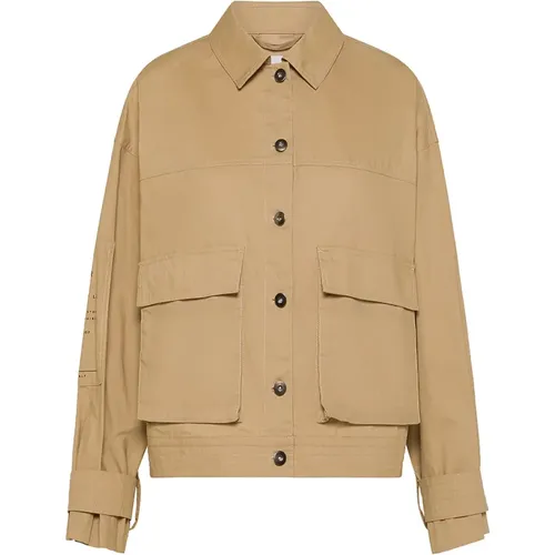Cotton Gabardine Regular Fit Jacket , female, Sizes: S, XS, 2XS - OOF Wear - Modalova