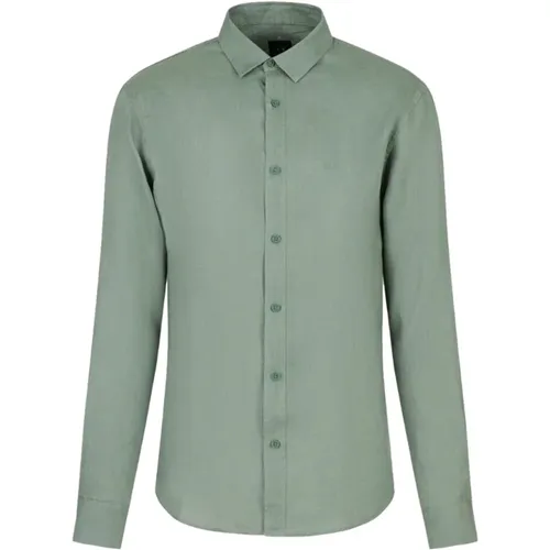 Linen Shirt , male, Sizes: 2XL, XL - Armani Exchange - Modalova
