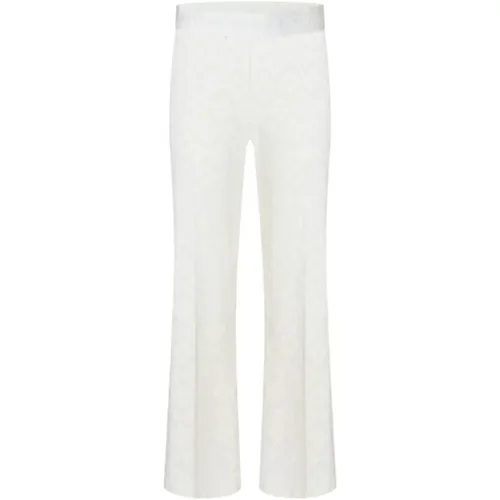 Cropped Flare Crochet Hose in Weiß , Damen, Größe: M - CAMBIO - Modalova