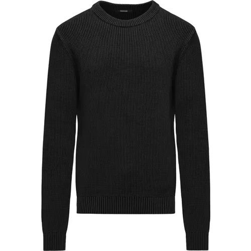 Warm Ribbed Cotton Sweater , male, Sizes: 2XL, 3XL - BomBoogie - Modalova