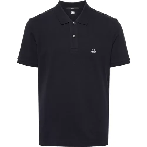 Blaue T-Shirts und Polos , Herren, Größe: 2XL - C.P. Company - Modalova