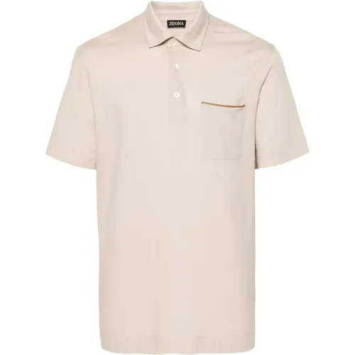 Classic Cotton Polo Shirt , male, Sizes: 2XL - Ermenegildo Zegna - Modalova