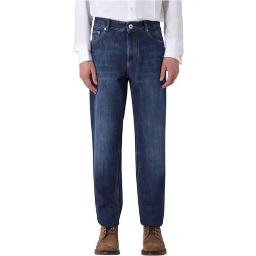 Straight Jeans, male, , Size: 2XL Straight Leg Jeans - BRUNELLO CUCINELLI - Modalova
