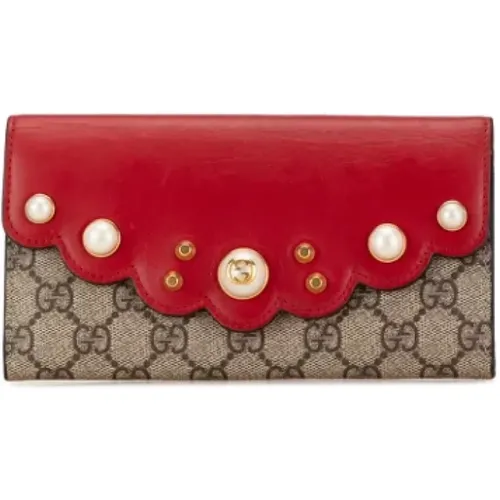 Pre-owned Wallets, female, , Size: ONE SIZE Pre-owned Leather wallets - Gucci Vintage - Modalova