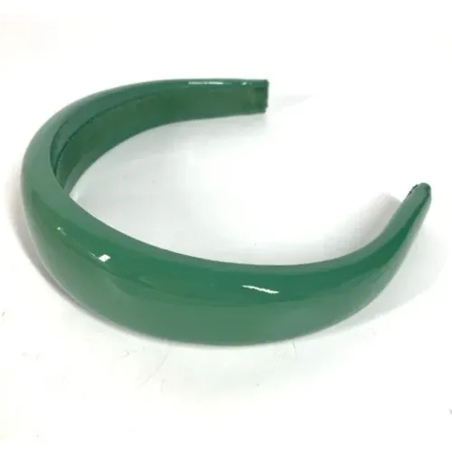 Pre-owned Accessories, female, , Size: ONE SIZE Pre-owned Leather hair-accessories - Miu Miu Pre-owned - Modalova