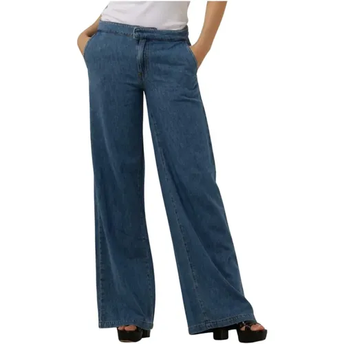 Weite Jeans Blau Damen , Damen, Größe: W29 - Twinset - Modalova