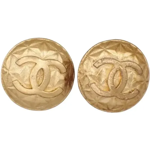 Pre-owned Jewellery, female, , Size: ONE SIZE Pre-owned Metal earrings - Chanel Vintage - Modalova