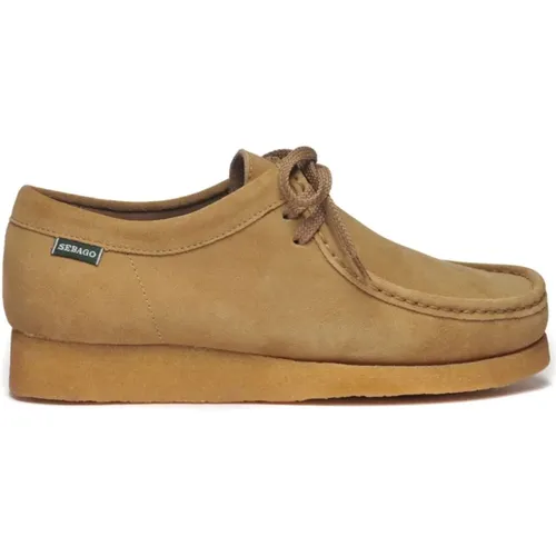 Laced Shoes, male, , Size: 7 US Suede Moccasins Casual Shoes - Sebago - Modalova