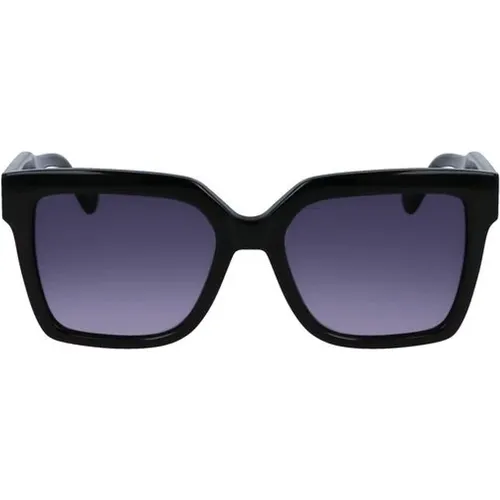 Sunglasses, unisex, , Size: ONE SIZE Square Acetate Sunglasses with Contrast Details - Liu Jo - Modalova