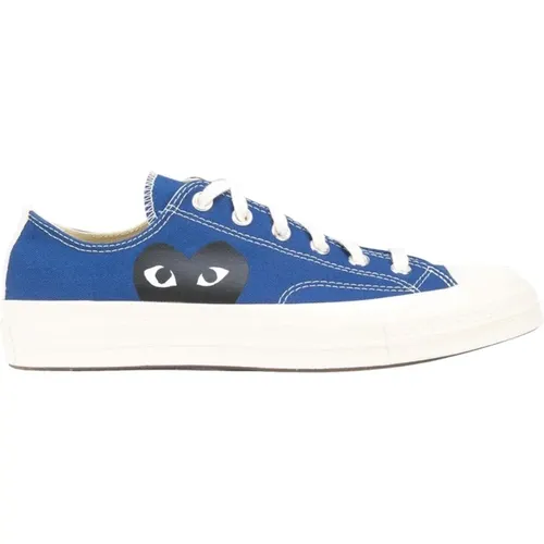 Blaue Sneakers , Damen, Größe: 36 EU - Comme des Garçons Play - Modalova