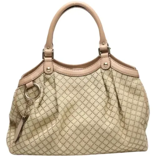 Pre-owned Tote Bags, female, , Size: ONE SIZE Pre-owned Canvas gucci-bags - Gucci Vintage - Modalova