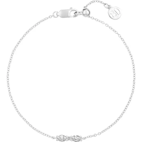 Oval Armband aus 925 Sterlingsilber mit weißen Zirkonen , Damen, Größe: ONE Size - Sif Jakobs Jewellery - Modalova