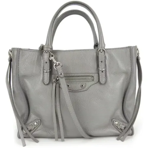 Pre-owned Tote Bags, female, , Size: ONE SIZE Pre-owned Leather handbags - Balenciaga Vintage - Modalova