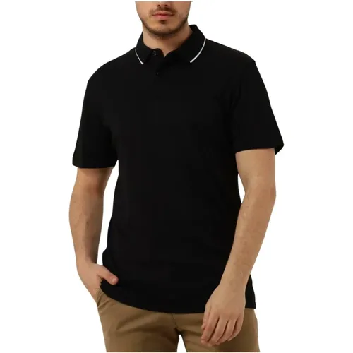 Coolmax Polo T-shirt Schwarz , Herren, Größe: M - Selected Homme - Modalova