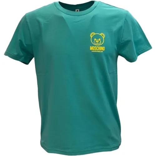 Casual Cotton Tee Shirt , male, Sizes: L, S, XS, M - Moschino - Modalova