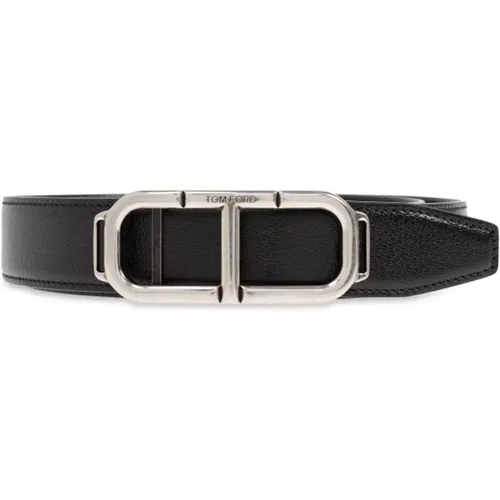 Belts, male, , Size: 105 CM Leather belt - Tom Ford - Modalova