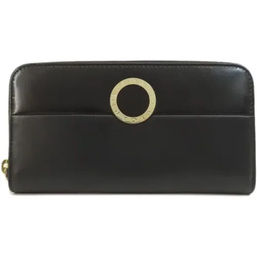 Pre-owned Wallets, female, , Size: ONE SIZE Pre-owned Leather wallets - Bvlgari Vintage - Modalova