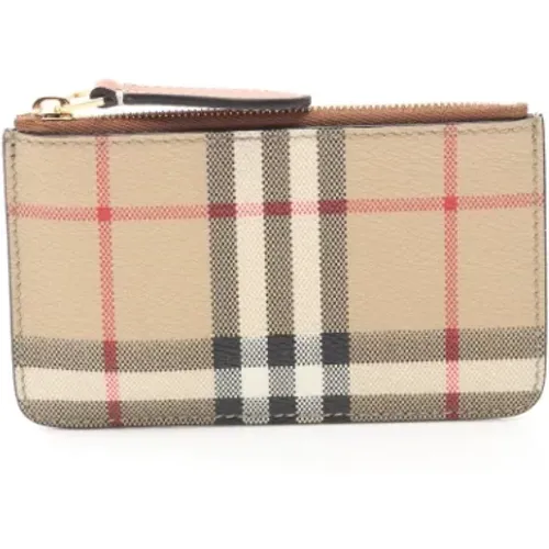 Pre-owned Wallets, female, , Size: ONE SIZE Pre-owned Canvas wallets - Burberry Vintage - Modalova