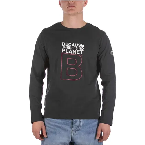 Greatalf B Langarm T-Shirt Schwarz , Herren, Größe: XL - Ecoalf - Modalova