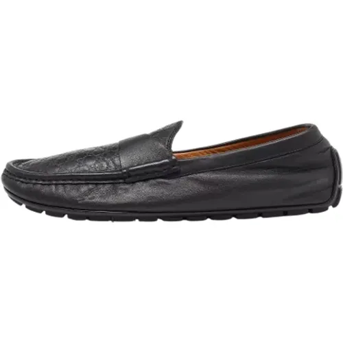 Pre-owned Flats, male, , Size: 8 US Pre-owned Leather flats - Gucci Vintage - Modalova