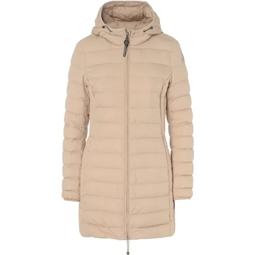 Lange Steppjacke Irene Cappuccino Farbe - Parajumpers - Modalova