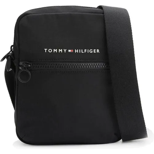 Schwarze Messenger Tasche für Männer - Tommy Hilfiger - Modalova