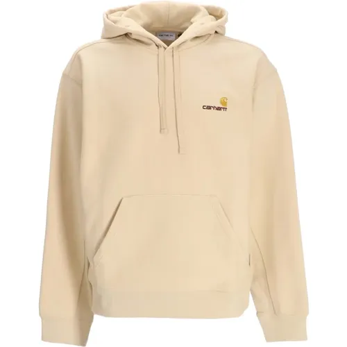 Kapuzen-Sweatshirt mit amerikanischem Schriftzug , Herren, Größe: S - Carhartt WIP - Modalova