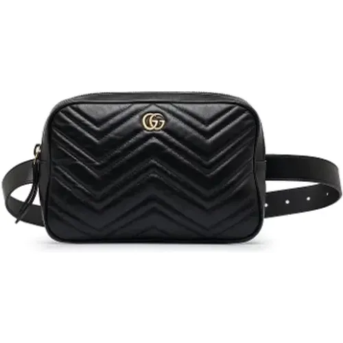 Pre-owned Belt Bags, female, , Size: ONE SIZE Pre-owned Leather shoulder-bags - Gucci Vintage - Modalova