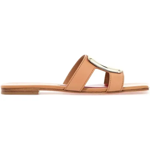 Leder Mules mit Cut-Out Band und Gebogener Schnalle - Roger Vivier - Modalova