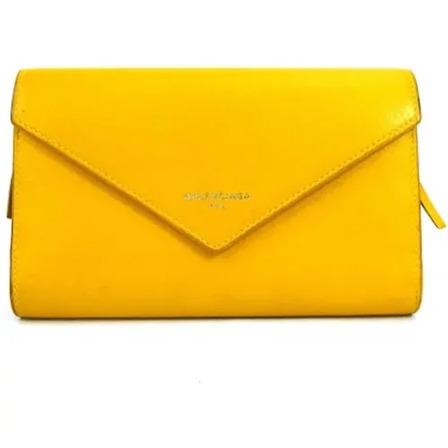 Gebrauchte Gelbe Lederbrieftasche - Balenciaga Vintage - Modalova