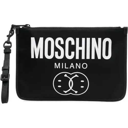 Classic Clutch Bag , female, Sizes: ONE SIZE - Moschino - Modalova