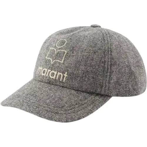 Woll-Tyron Cap in Grau , Damen, Größe: 57 CM - Isabel marant - Modalova