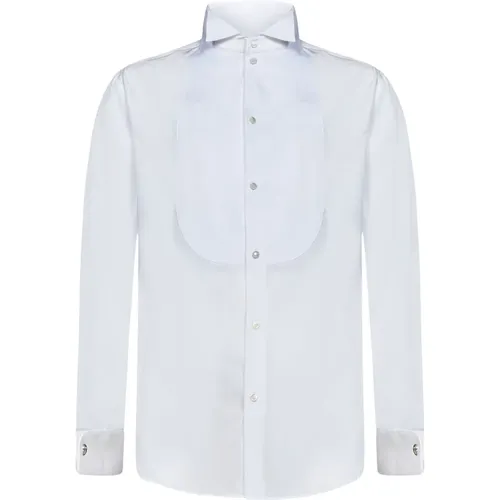 Striped Plastron Tuxedo Shirt , male, Sizes: 3XL, 2XL - Emporio Armani - Modalova