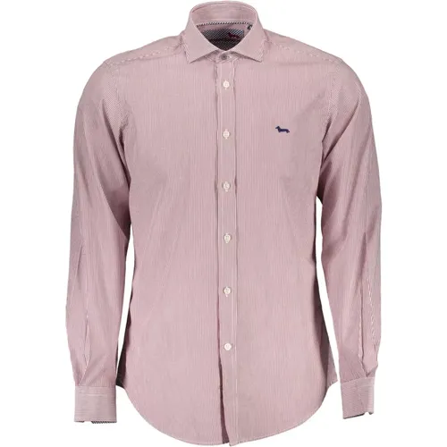 Cotton Narrow Fit Shirt with French Collar and Contrasting Cuffs , male, Sizes: XL - Harmont & Blaine - Modalova