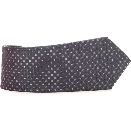 Ties, male, , Size: ONE SIZE Plain Silk Tie - Canali - Modalova