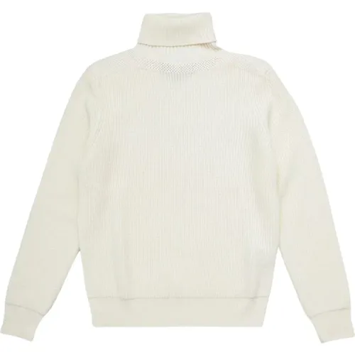 Turtlenecks, male, , Size: L White Natural Quickknot Sweater - Sebago - Modalova