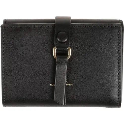 Sophisticated Trifold Wallet with Golden Metal Buckle , female, Sizes: ONE SIZE - A.p.c. - Modalova
