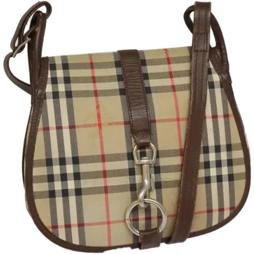 Pre-owned Cross Body Bags, female, , Size: ONE SIZE Pre-owned Canvas shoulder-bags - Burberry Vintage - Modalova