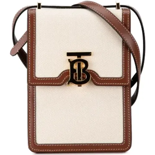 Pre-owned Cross Body Bags, female, , Size: ONE SIZE Pre-owned Canvas shoulder-bags - Burberry Vintage - Modalova