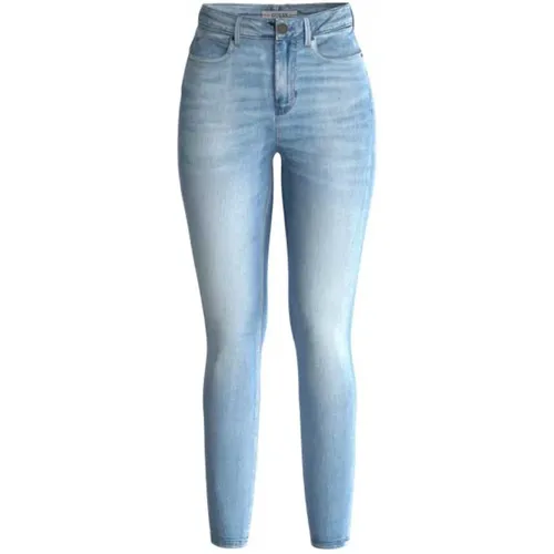 Hellblaue 1891 Skinny Jeans für Damen , Damen, Größe: W26 - Guess - Modalova