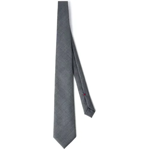 Lead Colored Tie , male, Sizes: ONE SIZE - BRUNELLO CUCINELLI - Modalova