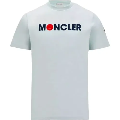 J1 091 8C00008 829Hp 870C Baumwoll T-Shirt , Herren, Größe: L - Moncler - Modalova