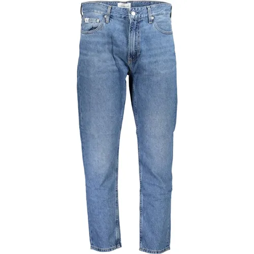 Blaue Baumwoll-Dad-Jeans , Herren, Größe: W31 - Calvin Klein - Modalova