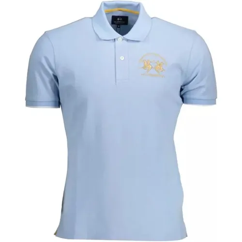 Kontrast-Polo-Shirt, Besticktes Logo , Herren, Größe: 2XL - LA MARTINA - Modalova