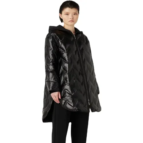 Women Polyester Coat , female, Sizes: L - Emporio Armani - Modalova