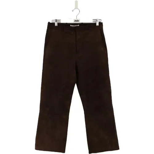 Pre-owned Trousers, male, , Size: S Pre-owned Leather bottoms - Acne Studios Pre-owned - Modalova